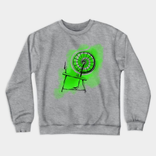 The Spinning Wheel Crewneck Sweatshirt by Ginny Heart Lab